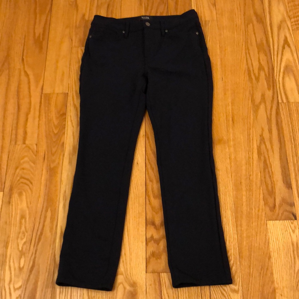 NYDJ Not Your Daughter’s Jeans Navy Blue Sheri Slim Pants Size 6P EUC